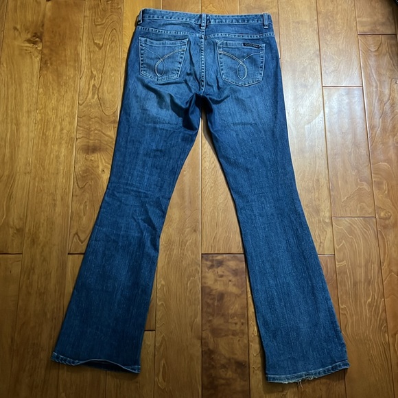 Vintage Calvin Klein Y2K Ultimate Boot Cut Leg Jeans Size 28 / 6 Low Rise Retro - Picture 12 of 15